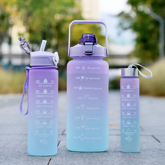 Sports Water Bottle With Time Marker | Water Bottle | Motivational Drinking Bottle  | Portable  Outdoor Travel Gym Bottles