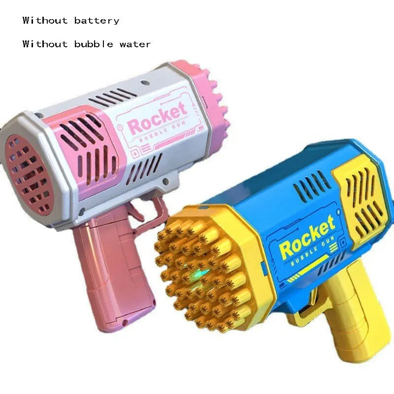 40 Hole Automatic Bubble Gun Rocket Launcher Handheld Portable Electric Gun Party Birthday Gift Toy(without Bubble Water)