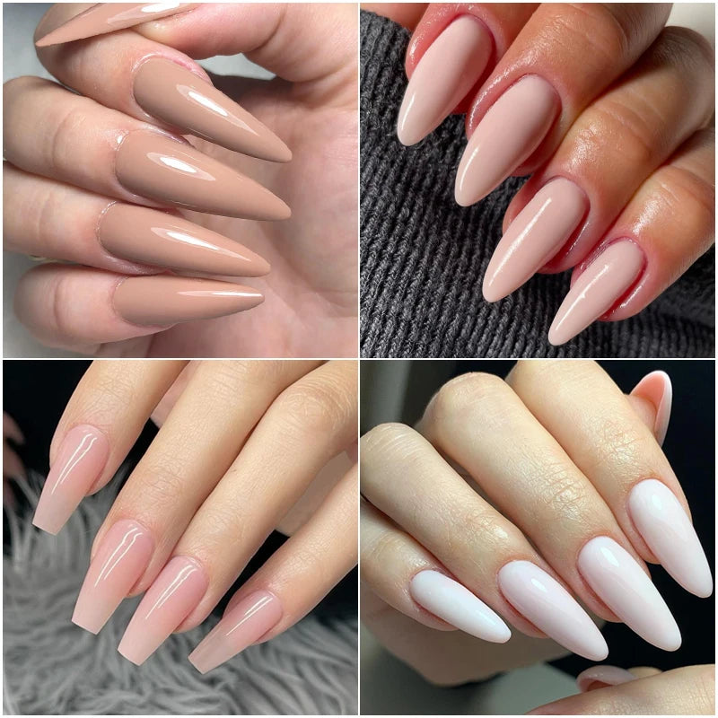 MEET ACROSS 8ML Quick Extension Nail Gel Vernis Nude Semi Permanent Nails Art For Manicure Tools