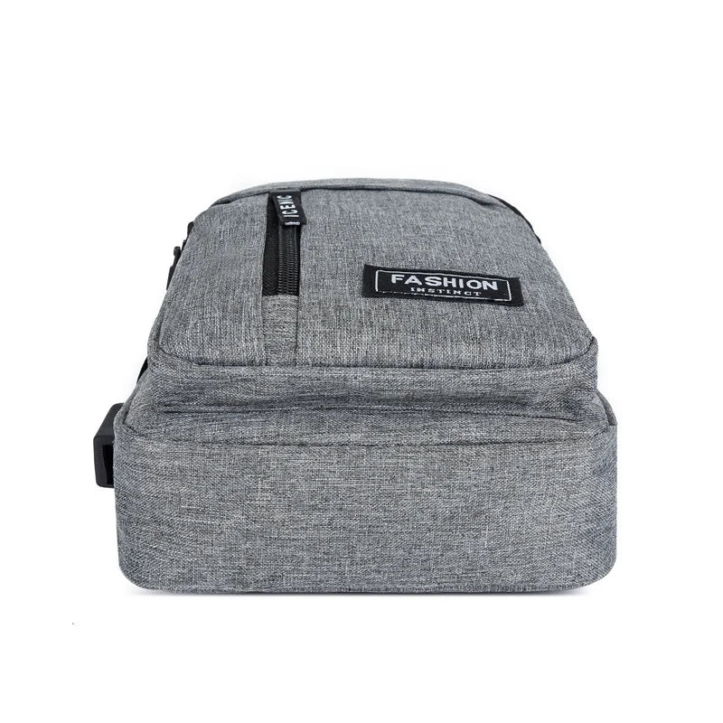 Oxford Cloth Multifunctional Chest Bag Men's Fashion Trend | Shoulder Bag | Korean Style Casual Waterproof Messenger Bag