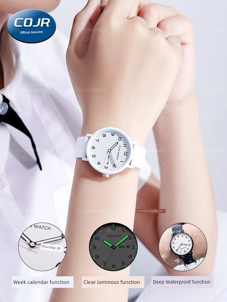 2024 New Arrival Civil Servant Examination Exclusive Watch  Noiseless Waterproof Digital Watch