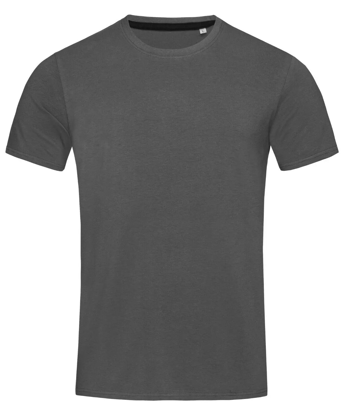 Mens Plain Slim Fitted Body Fit Cotton + Elastane Fashion Tee T-Shirt Tshirt