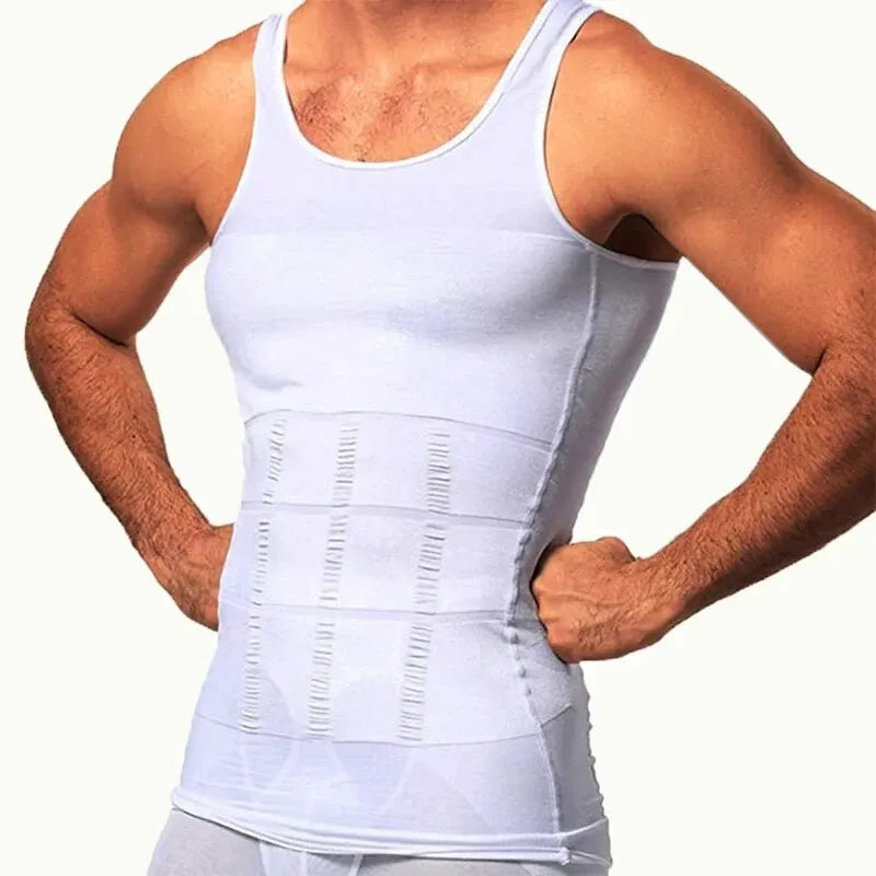 YBFDO Men Body Shaper Slimming Compression Vest Seamless Weight Loss Shapewear