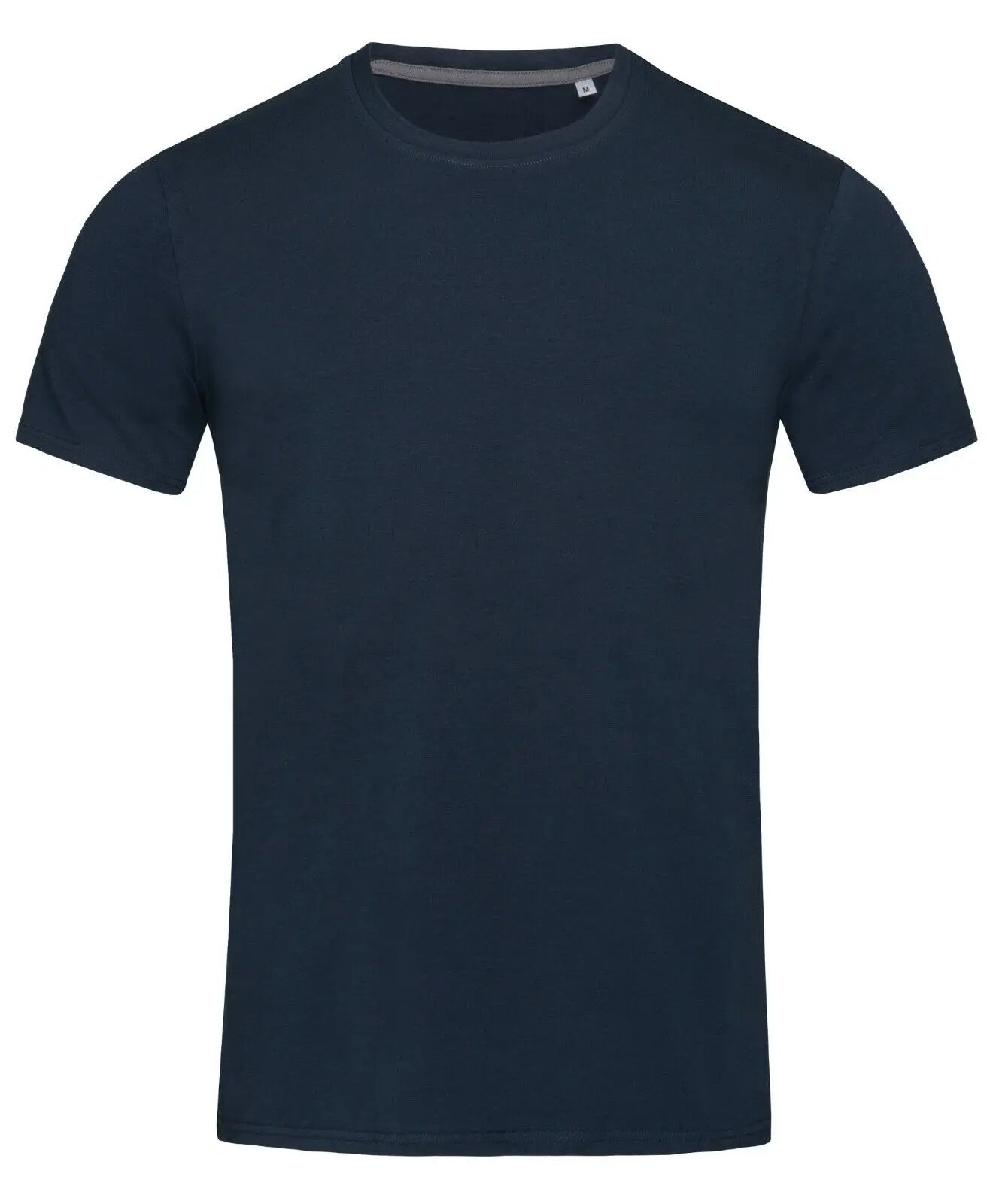 Mens Plain Slim Fitted Body Fit Cotton + Elastane Fashion Tee T-Shirt Tshirt