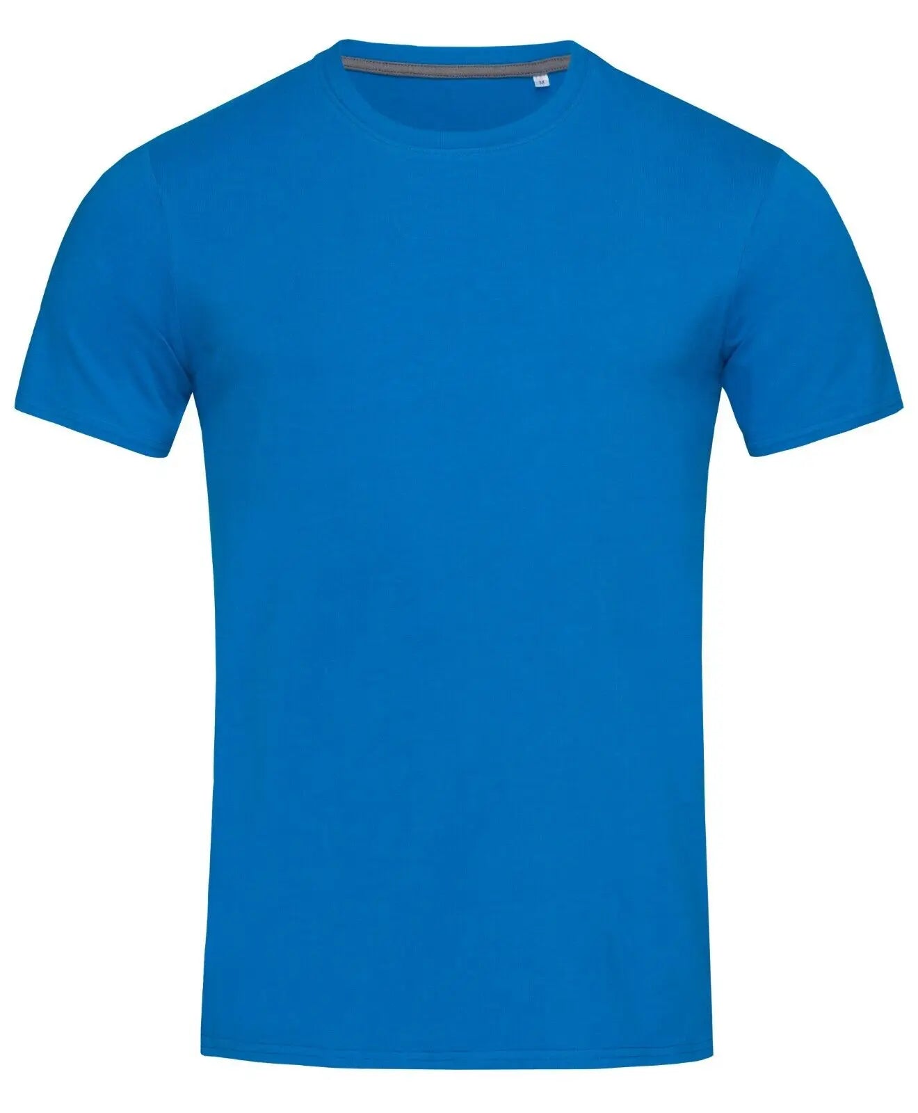 Mens Plain Slim Fitted Body Fit Cotton + Elastane Fashion Tee T-Shirt Tshirt