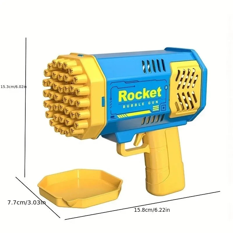 40 Hole Automatic Bubble Gun Rocket Launcher Handheld Portable Electric Gun Party Birthday Gift Toy(without Bubble Water)