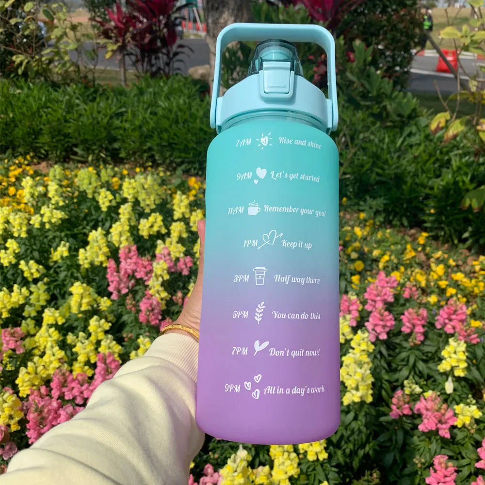 Sports Water Bottle With Time Marker | Water Bottle | Motivational Drinking Bottle  | Portable  Outdoor Travel Gym Bottles